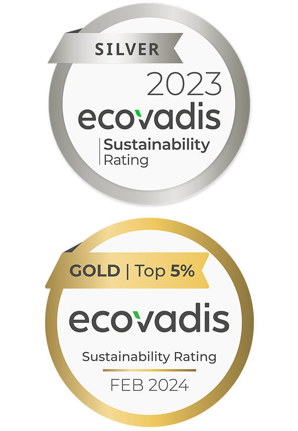 EcoVadis Silber- und Goldmedaille